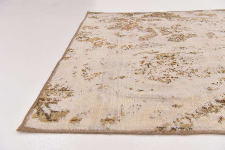 4' x 5' 10 Hand Knotted Ultra Vintage Persian Wool Rug