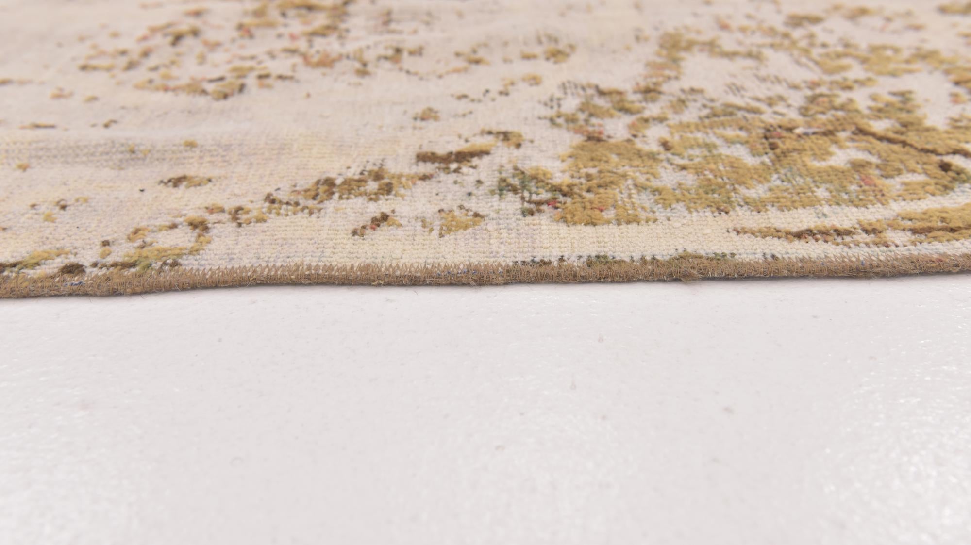 4' x 5' 10 Hand Knotted Ultra Vintage Persian Wool Rug