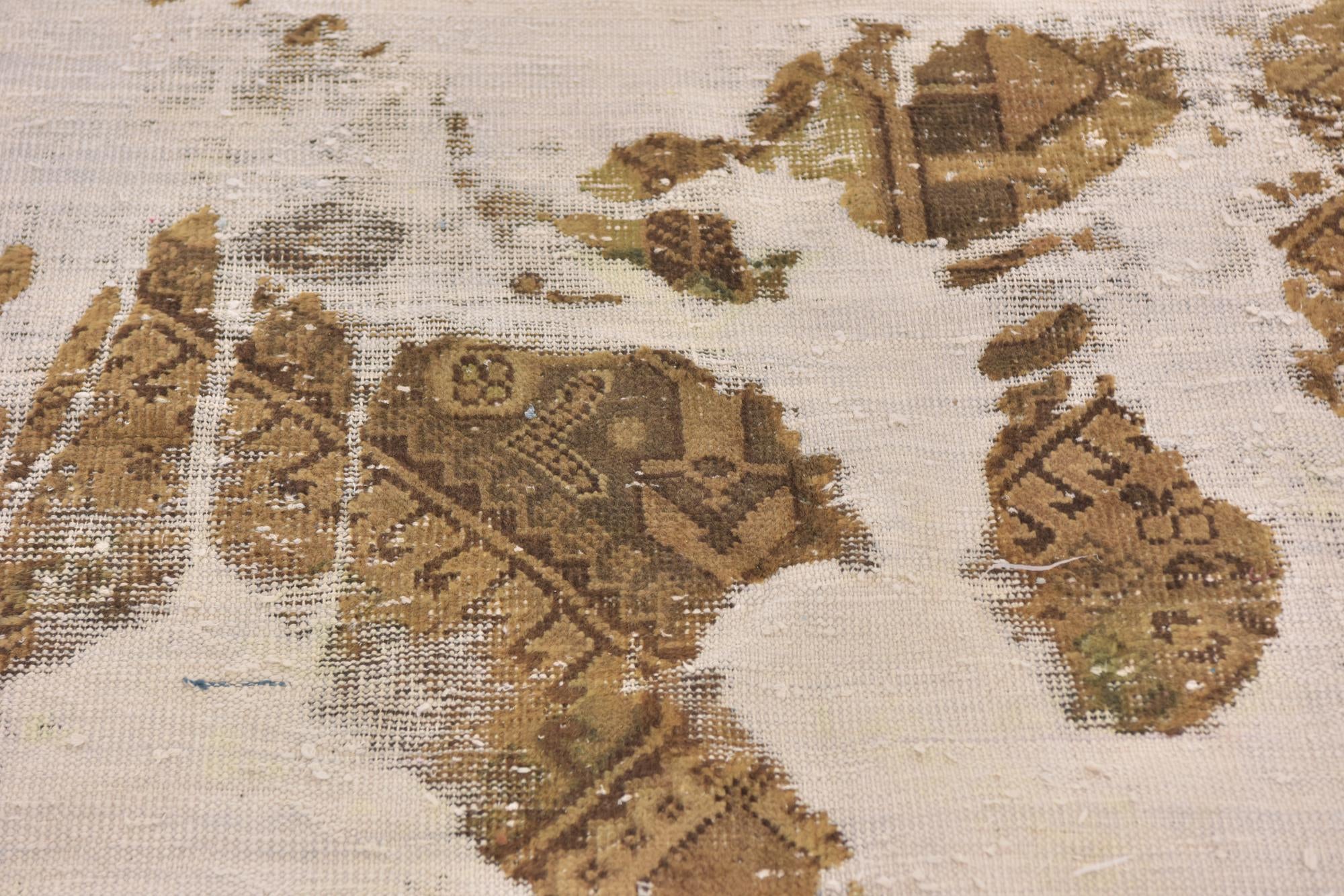 6' x 9' 2 Hand Knotted Ultra Vintage Persian Wool Rug