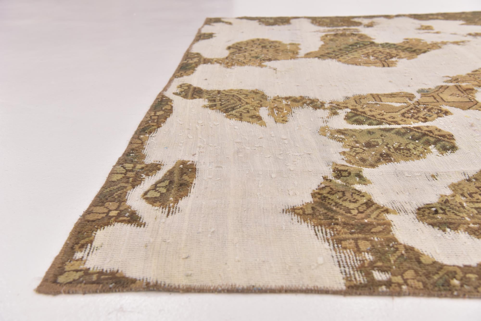6' x 9' 2 Hand Knotted Ultra Vintage Persian Wool Rug