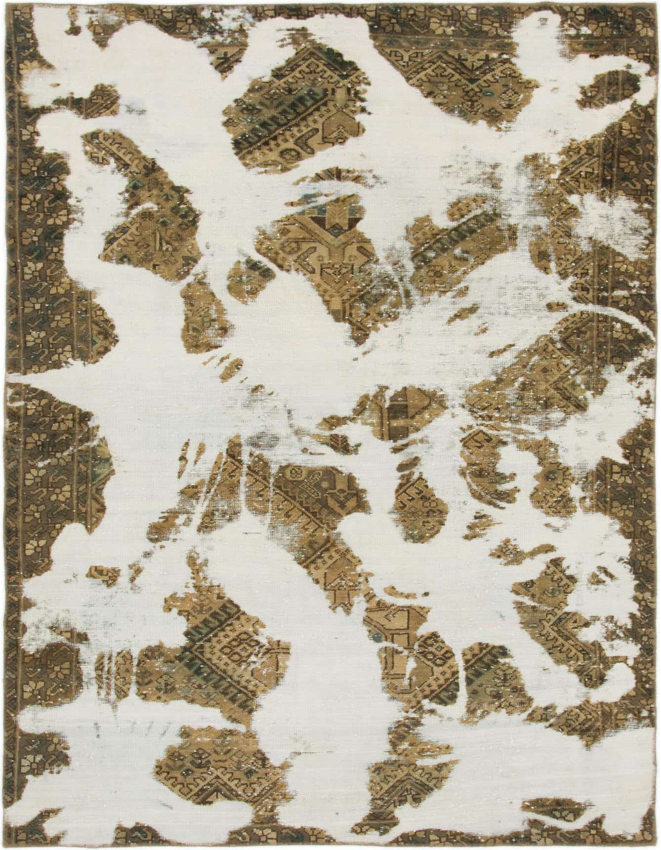 Primary image 6' x 9' 2  Hand Knotted Ultra Vintage Persian Wool Rug