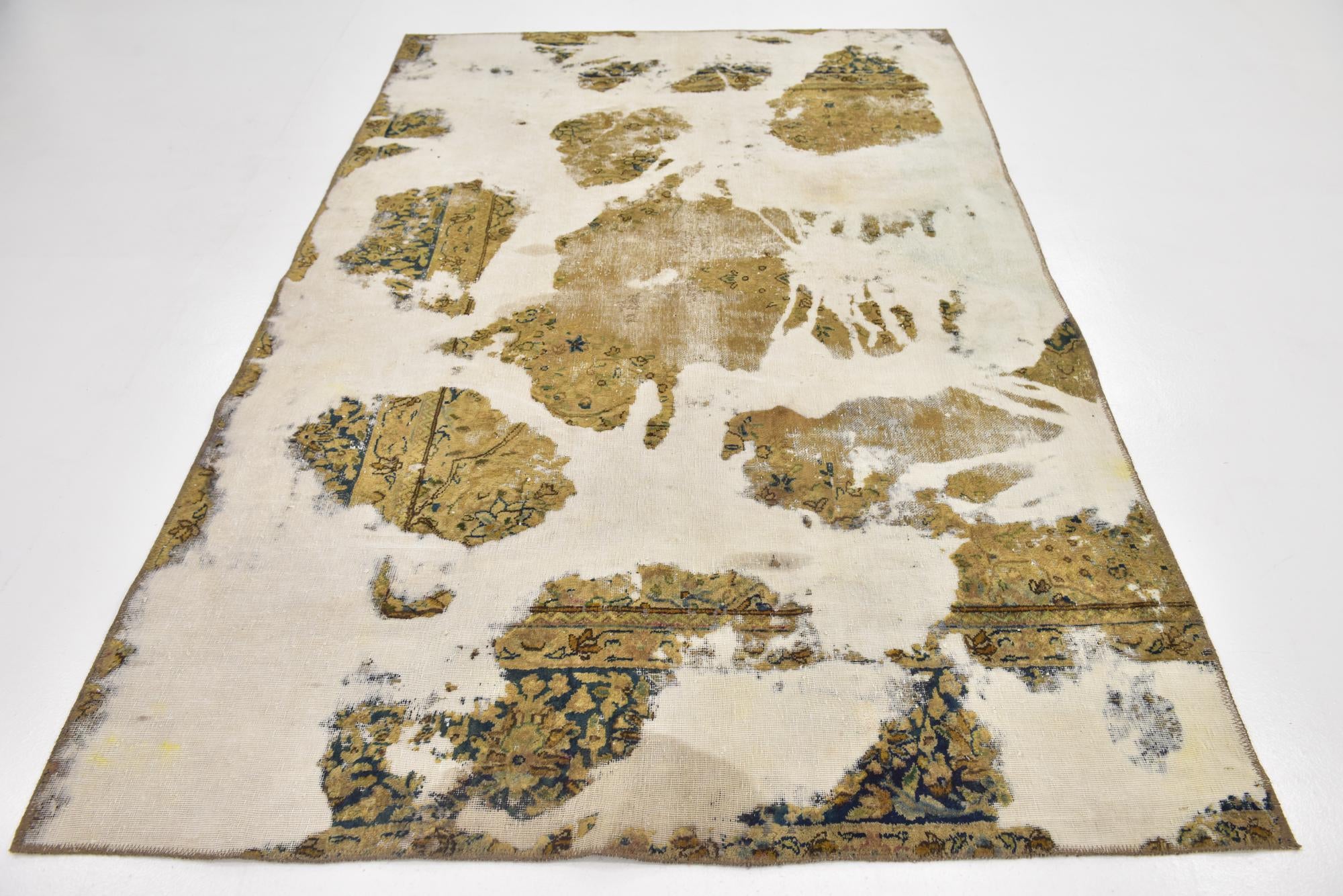 5' 5 x 8' 3 Hand Knotted Ultra Vintage Persian Wool Rug