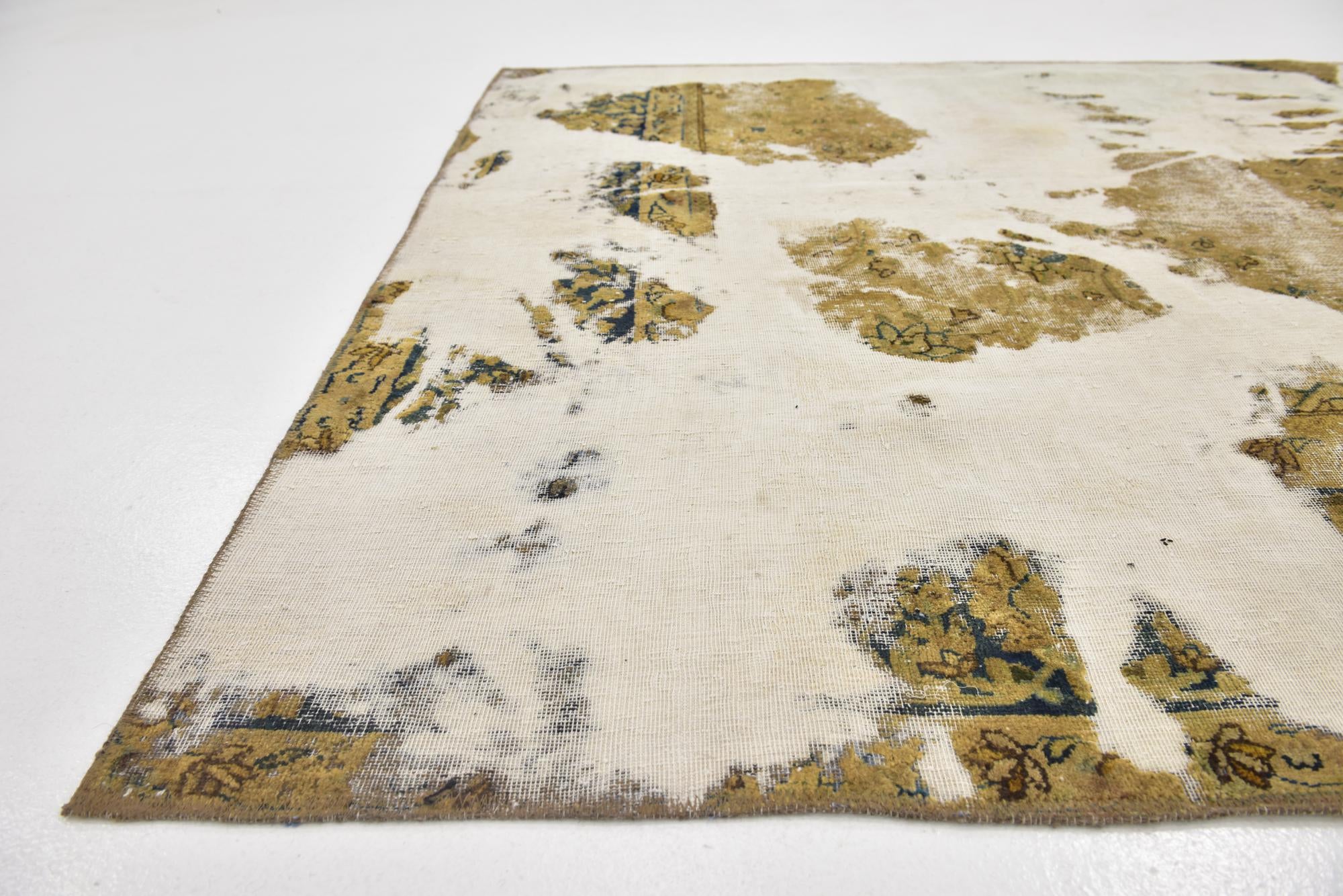 5' 5 x 8' 3 Hand Knotted Ultra Vintage Persian Wool Rug