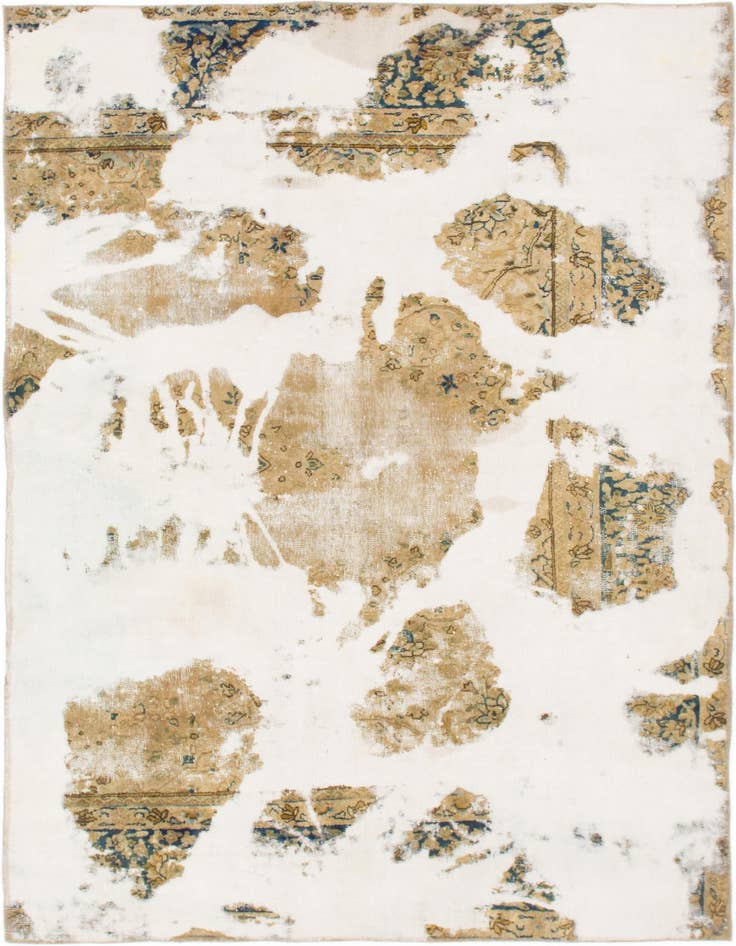 Detail image of 5' 5 x 8' 3 Hand Knotted Ultra Vintage Persian Wool Rug