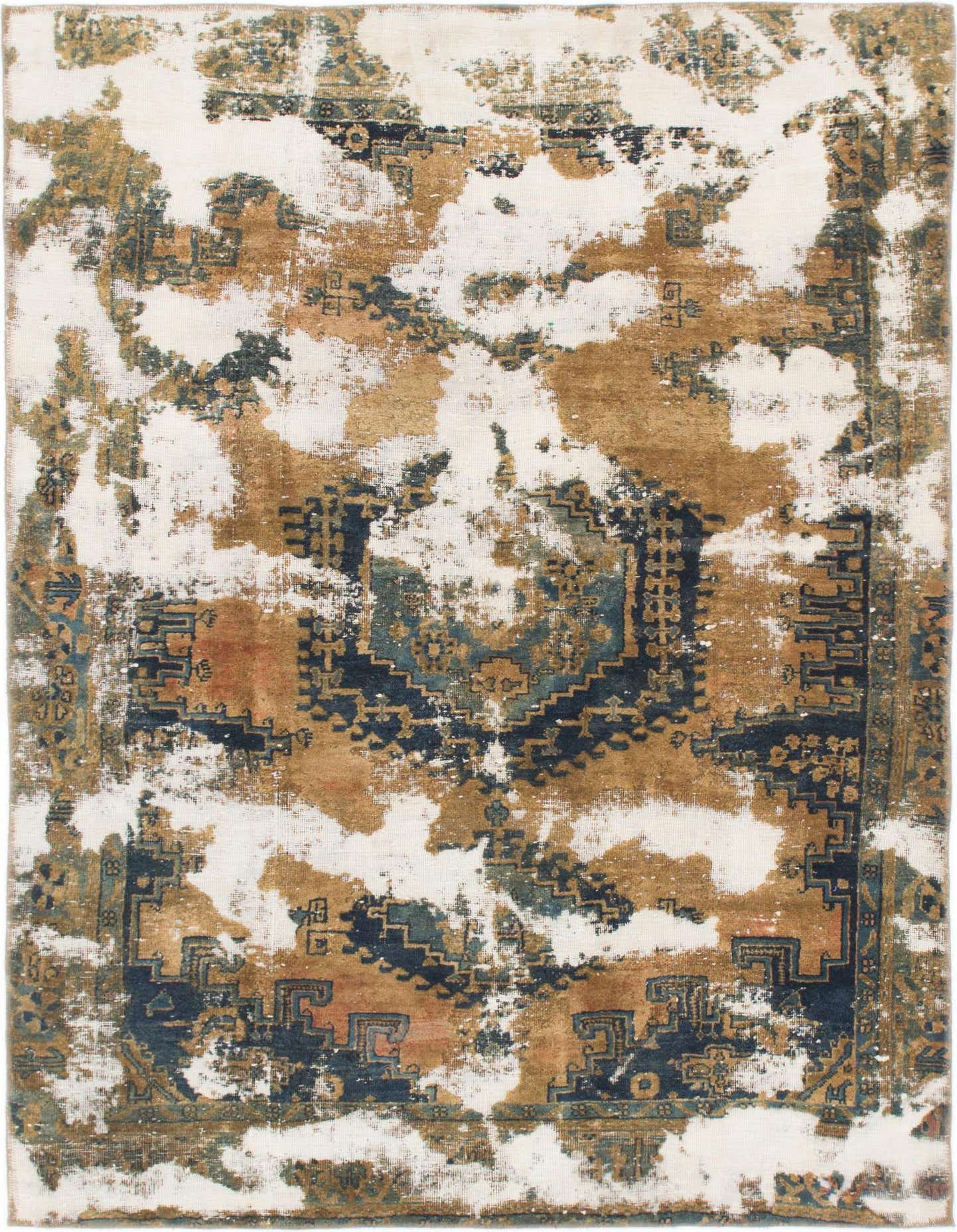 Primary image 4' 10 x 6' 10  Hand Knotted Ultra Vintage Persian Wool Rug