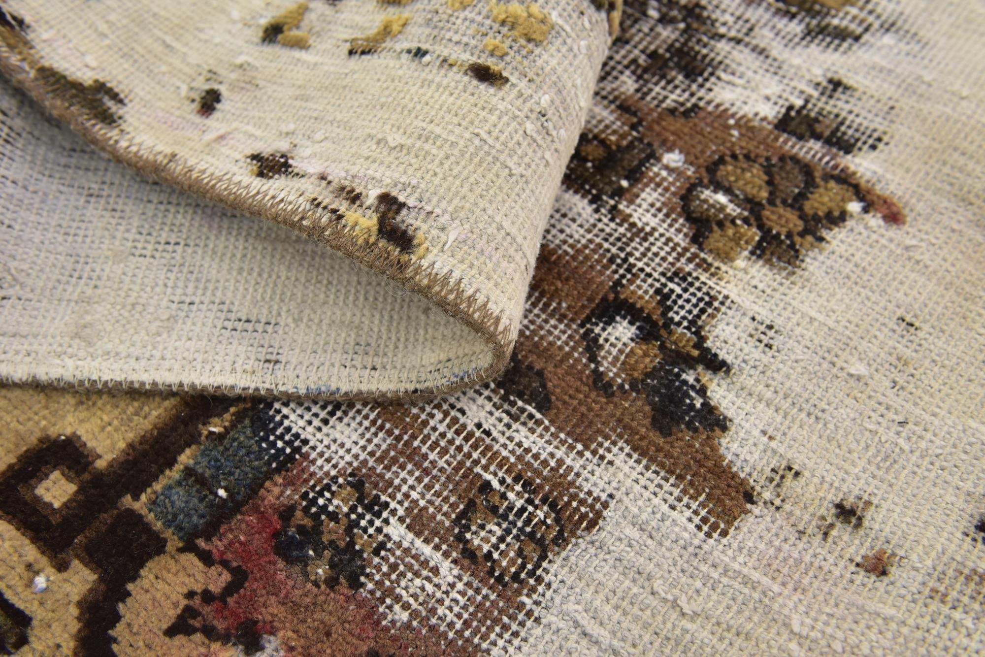 4' 8 x 6' 4 Hand Knotted Ultra Vintage Persian Wool Rug