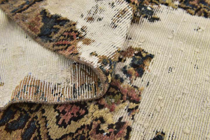4' 10 x 6' 2 Hand Knotted Ultra Vintage Persian Wool Rug