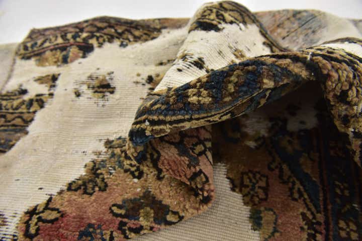 4' 10 x 6' 2 Hand Knotted Ultra Vintage Persian Wool Rug
