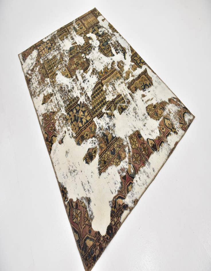 Detail image of 5' 4 x 7' 8  Hand Knotted Ultra Vintage Persian Wool Rug