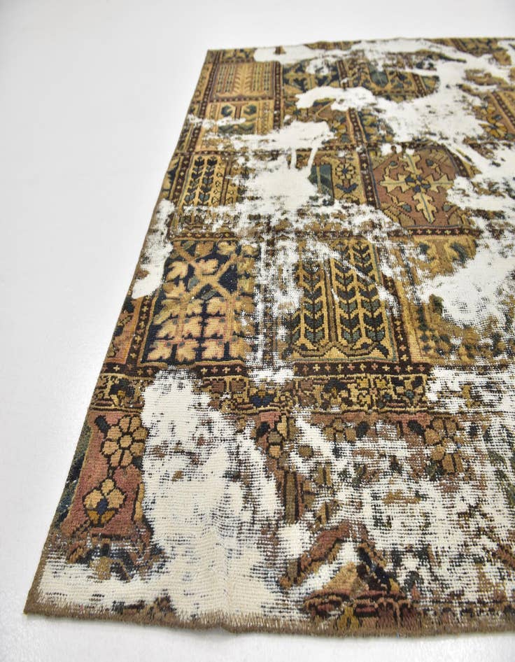 Detail image of 5' 4 x 7' 8  Hand Knotted Ultra Vintage Persian Wool Rug