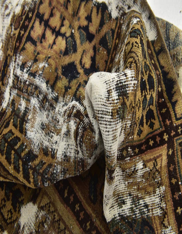 Detail image of 5' 4 x 7' 8  Hand Knotted Ultra Vintage Persian Wool Rug