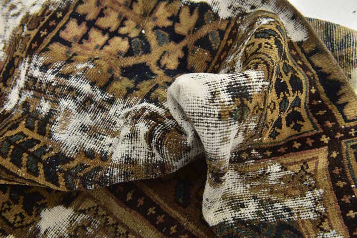 5' 4 x 7' 8 Hand Knotted Ultra Vintage Persian Wool Rug