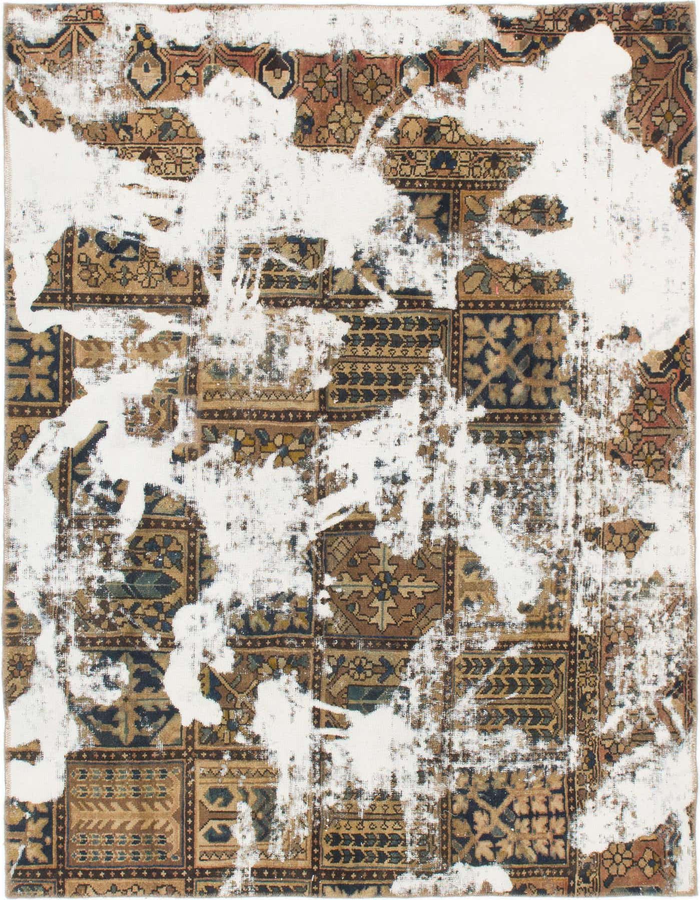 Primary image 5' 4 x 7' 8  Hand Knotted Ultra Vintage Persian Wool Rug