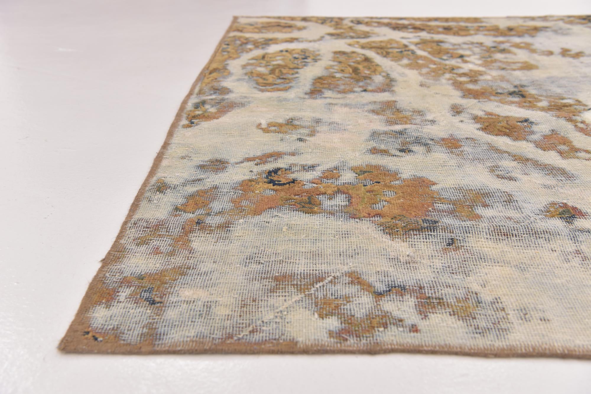 5' 2 x 8' Hand Knotted Ultra Vintage Persian Wool Rug