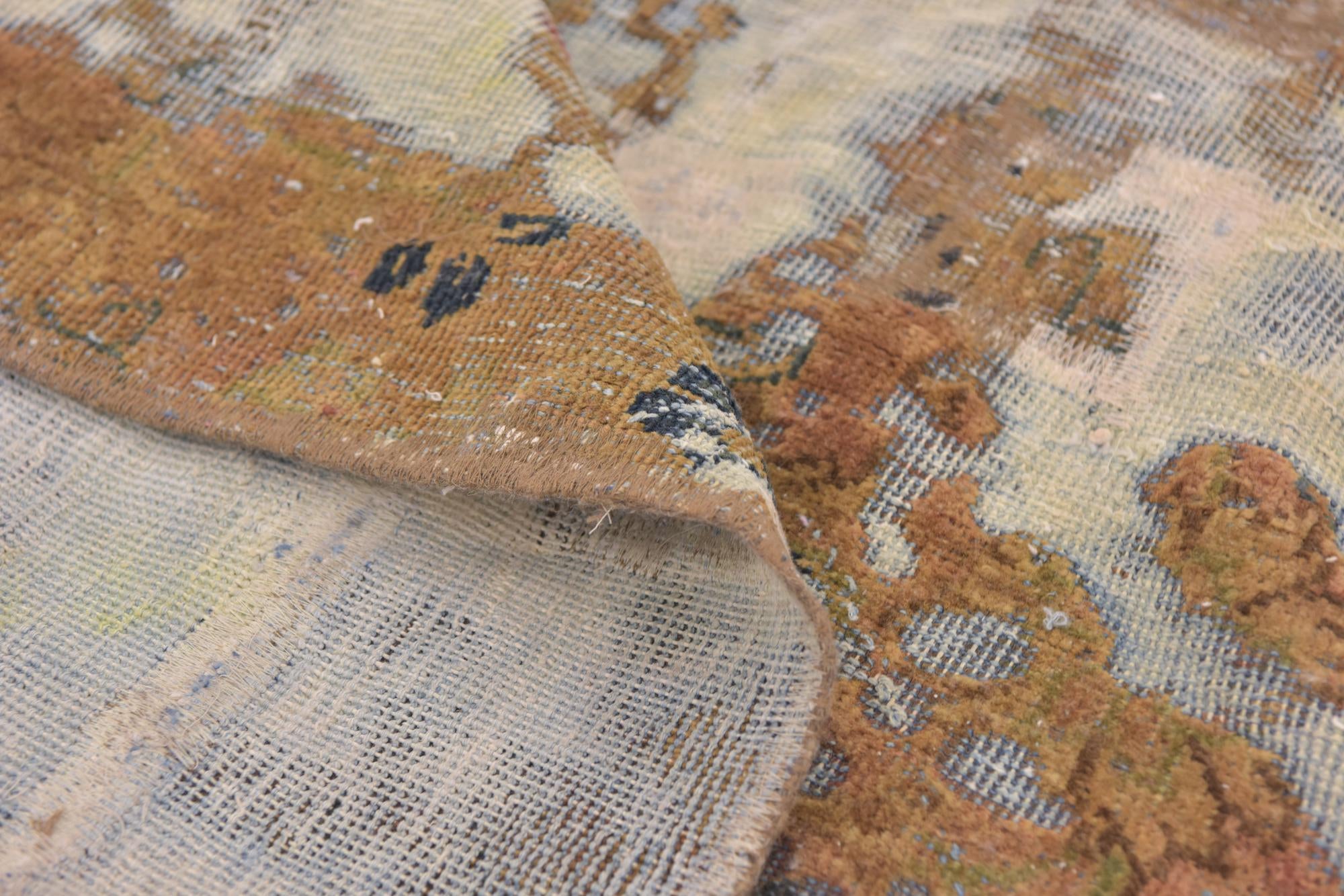 5' 2 x 8' Hand Knotted Ultra Vintage Persian Wool Rug