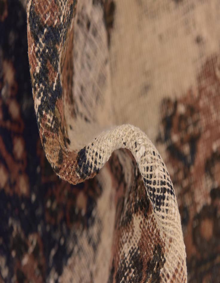 Detail image of 6' 2 x 9' 3  Hand Knotted Ultra Vintage Persian Wool Rug