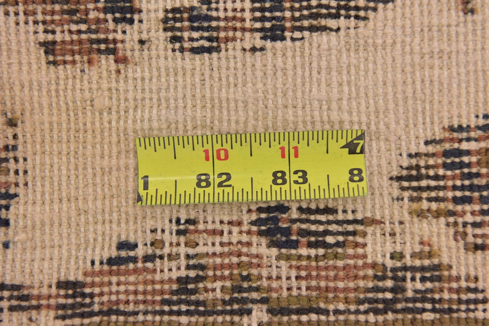 6' 2 x 9' 3 Hand Knotted Ultra Vintage Persian Wool Rug