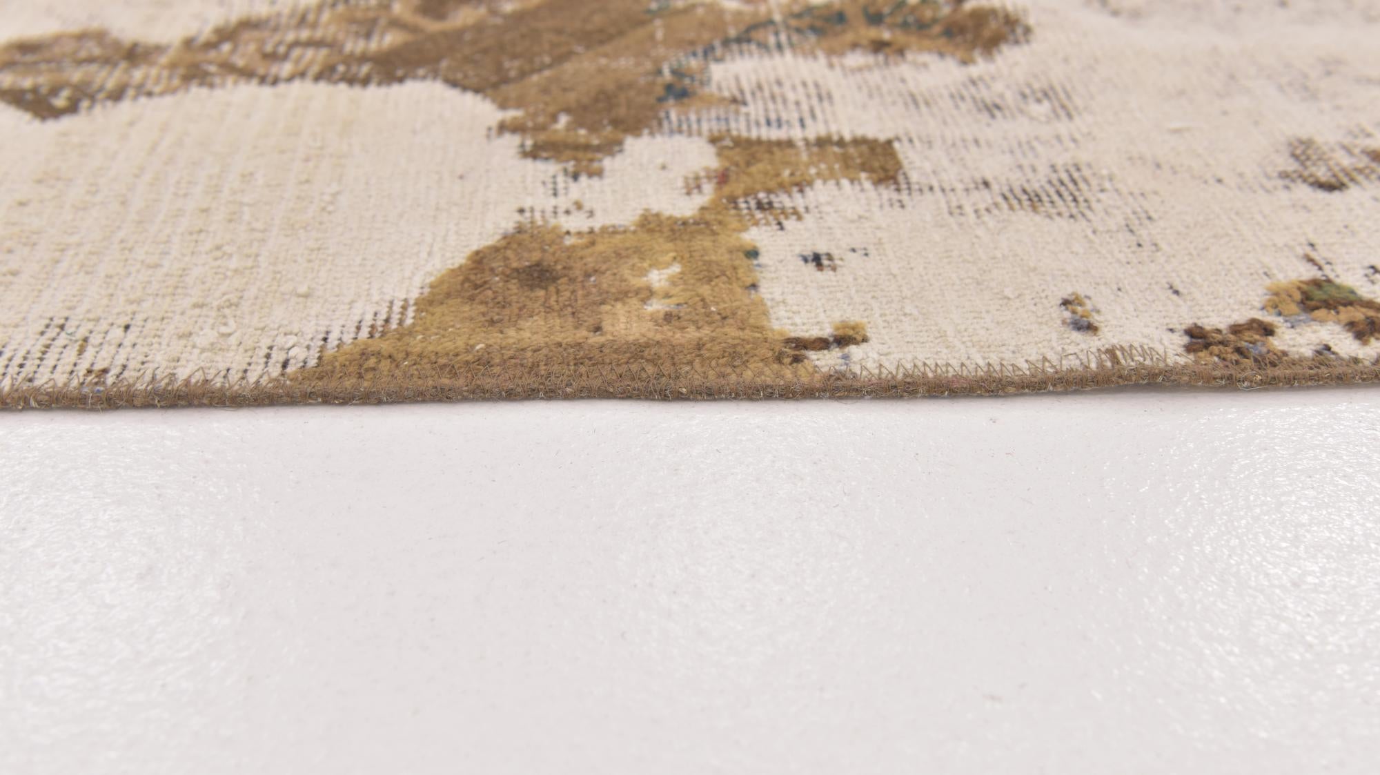 4' 10 x 7' 6 Hand Knotted Ultra Vintage Persian Wool Rug