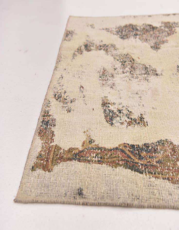 Detail image of 4' x 5' 10  Hand Knotted Ultra Vintage Persian Wool Rug