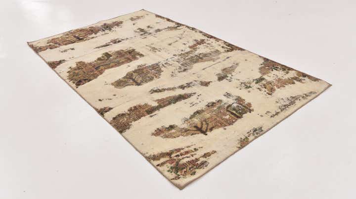 145cm x 250cm anudado a mano Ultra Vintage Alfombra Persa Lana