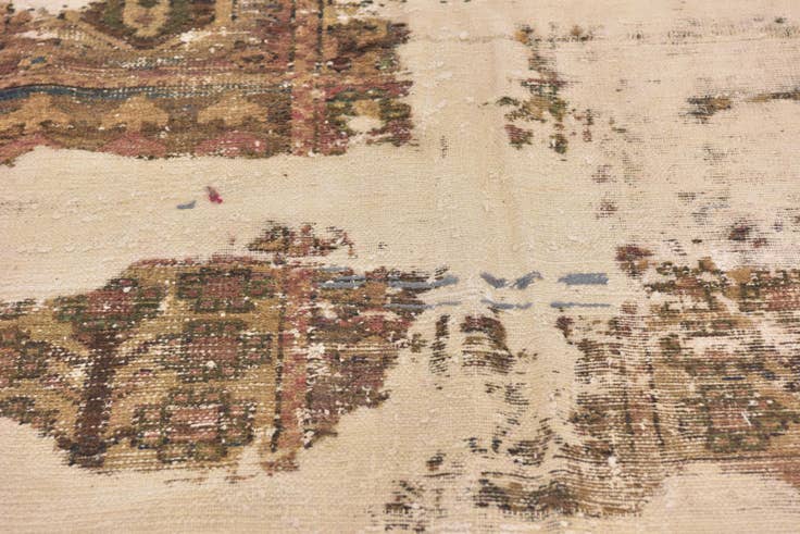 Detail image of 145cm x 250cm anudado a mano Ultra Vintage Alfombra Persa Lana
