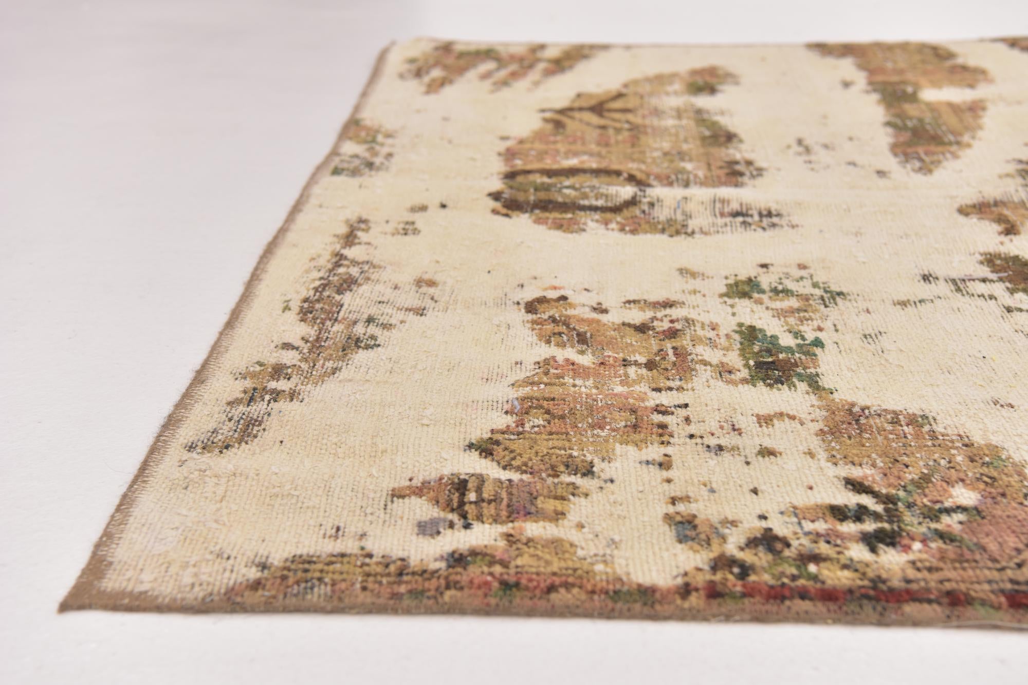 4' 10 x 8' 3 Hand Knotted Ultra Vintage Persian Wool Rug