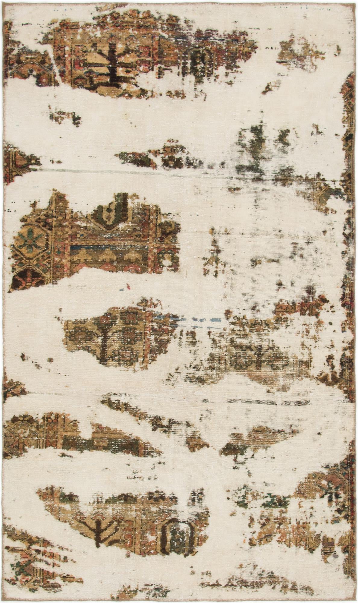4' 10 x 8' 3 Hand Knotted Ultra Vintage Persian Wool Rug
