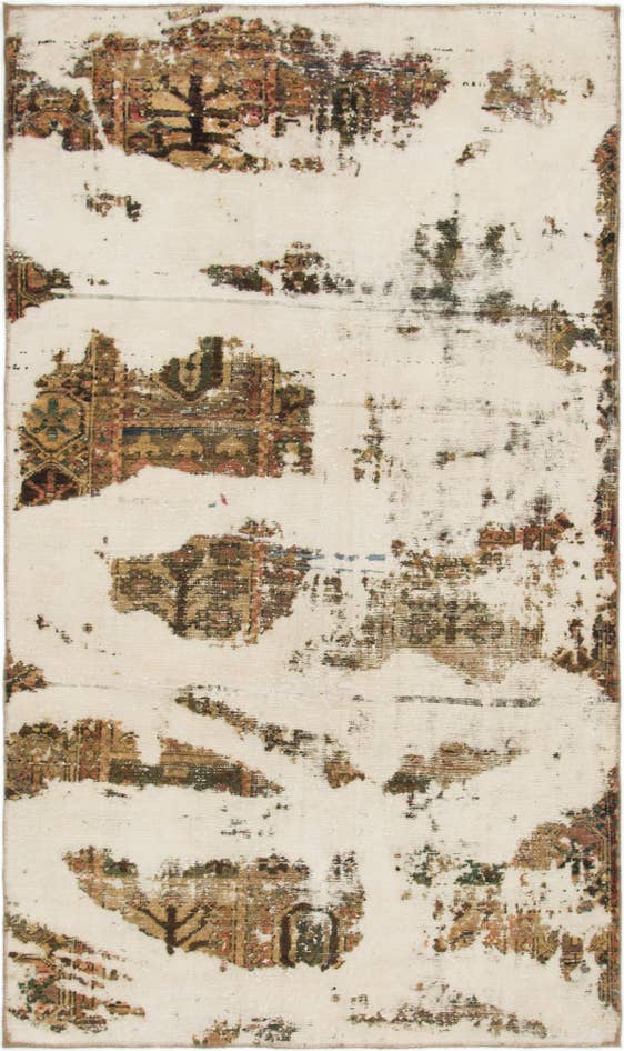 Detail image of 145cm x 250cm anudado a mano Ultra Vintage Alfombra Persa Lana