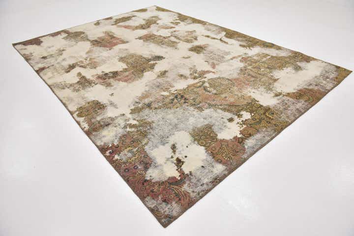 8' 4 x 11' 7 Hand Knotted Ultra Vintage Persian Wool Rug