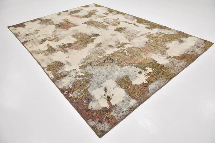 Detail image of 8' 4 x 11' 7 Hand Knotted Ultra Vintage Persian Wool Rug