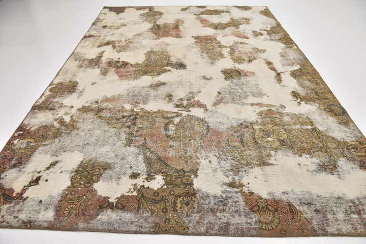 8' 4 x 11' 7 Hand Knotted Ultra Vintage Persian Wool Rug