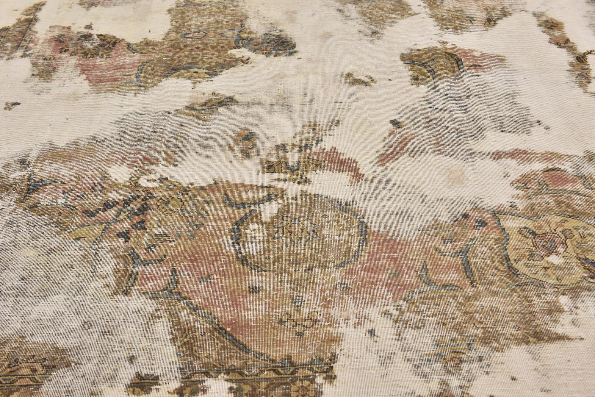8' 4 x 11' 7 Hand Knotted Ultra Vintage Persian Wool Rug