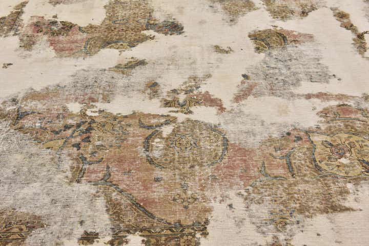 8' 4 x 11' 7 Hand Knotted Ultra Vintage Persian Wool Rug
