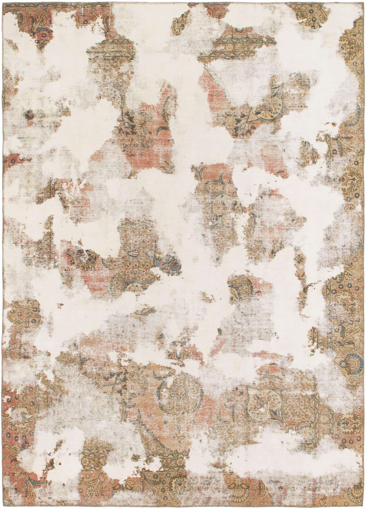 8' 4 x 11' 7 Hand Knotted Ultra Vintage Persian Wool Rug