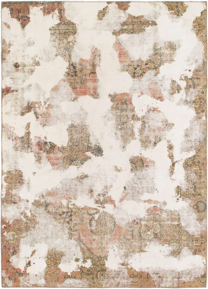 8' 4 x 11' 7 Hand Knotted Ultra Vintage Persian Wool Rug