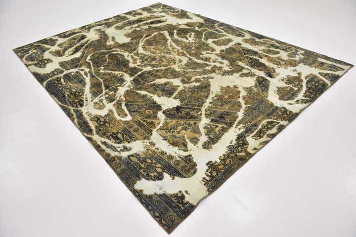 8' 2 x 10' 7 Hand Knotted Ultra Vintage Persian Wool Rug