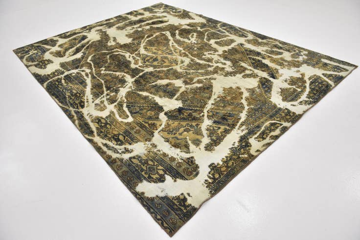 Detail image of 8' 2 x 10' 7 Hand Knotted Ultra Vintage Persian Wool Rug