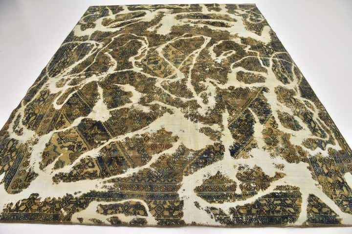 8' 2 x 10' 7 Hand Knotted Ultra Vintage Persian Wool Rug