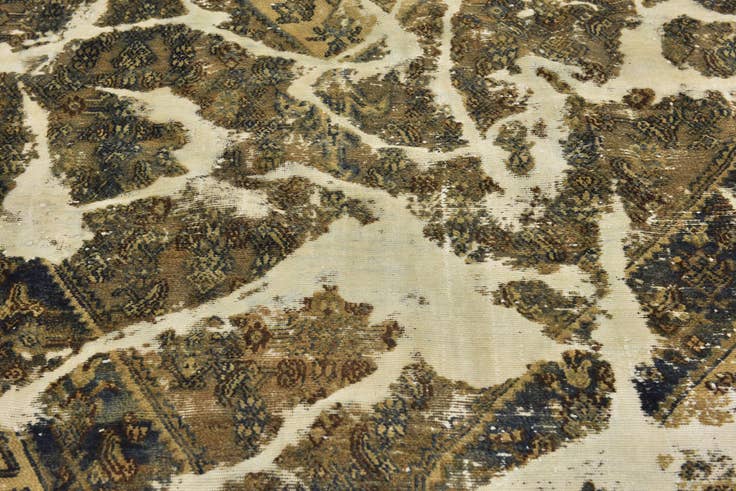 Detail image of 8' 2 x 10' 7 Hand Knotted Ultra Vintage Persian Wool Rug