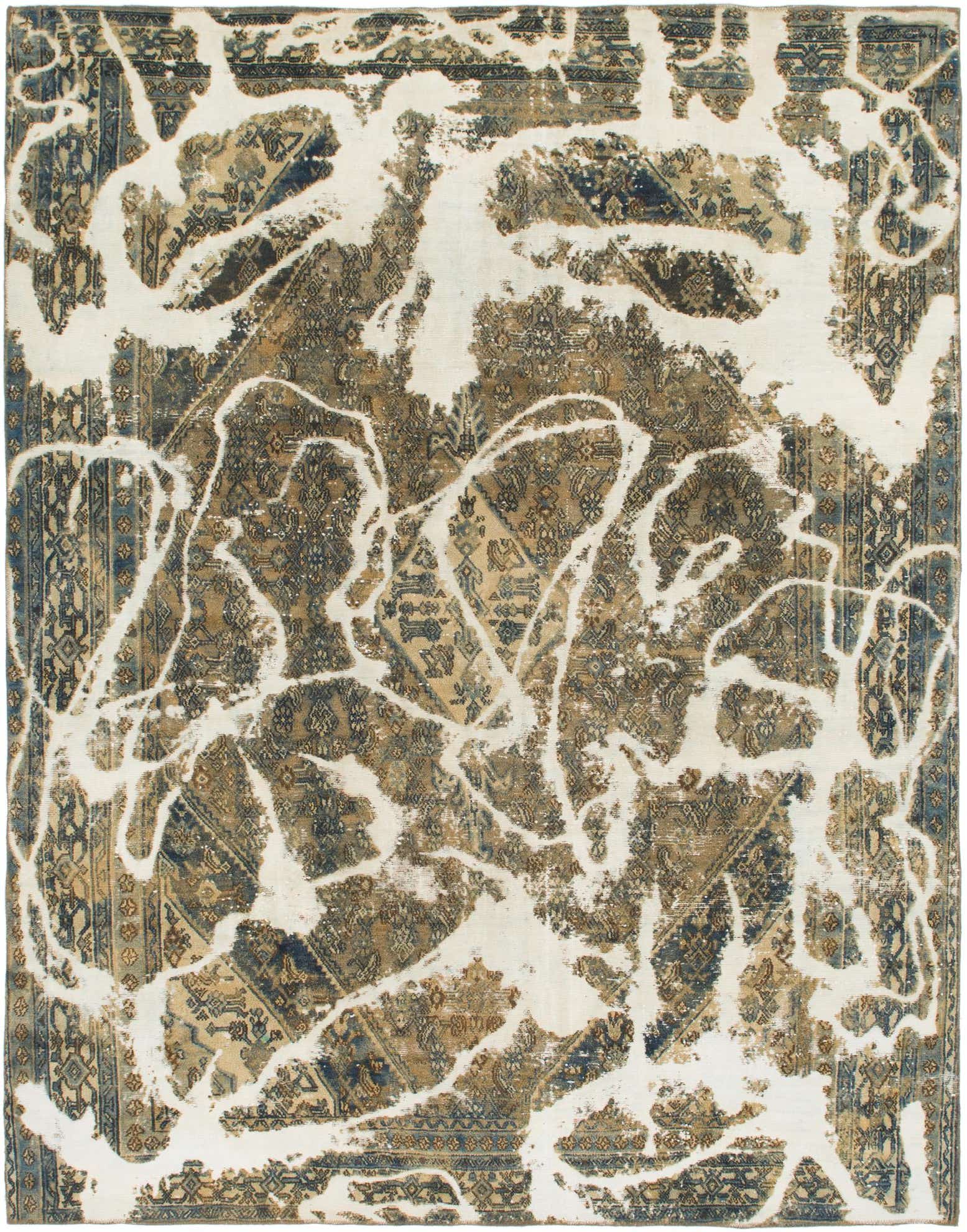8' 2 x 10' 7 Hand Knotted Ultra Vintage Persian Wool Rug