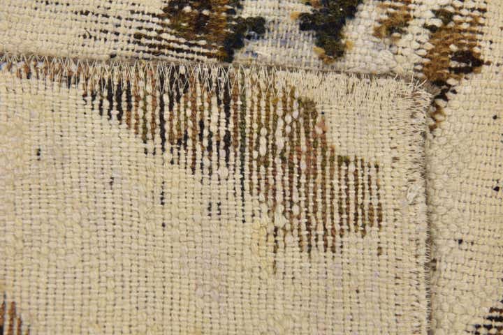 185cm x 230cm Hand Knotted Ultra Vintage Persian Wool Rug