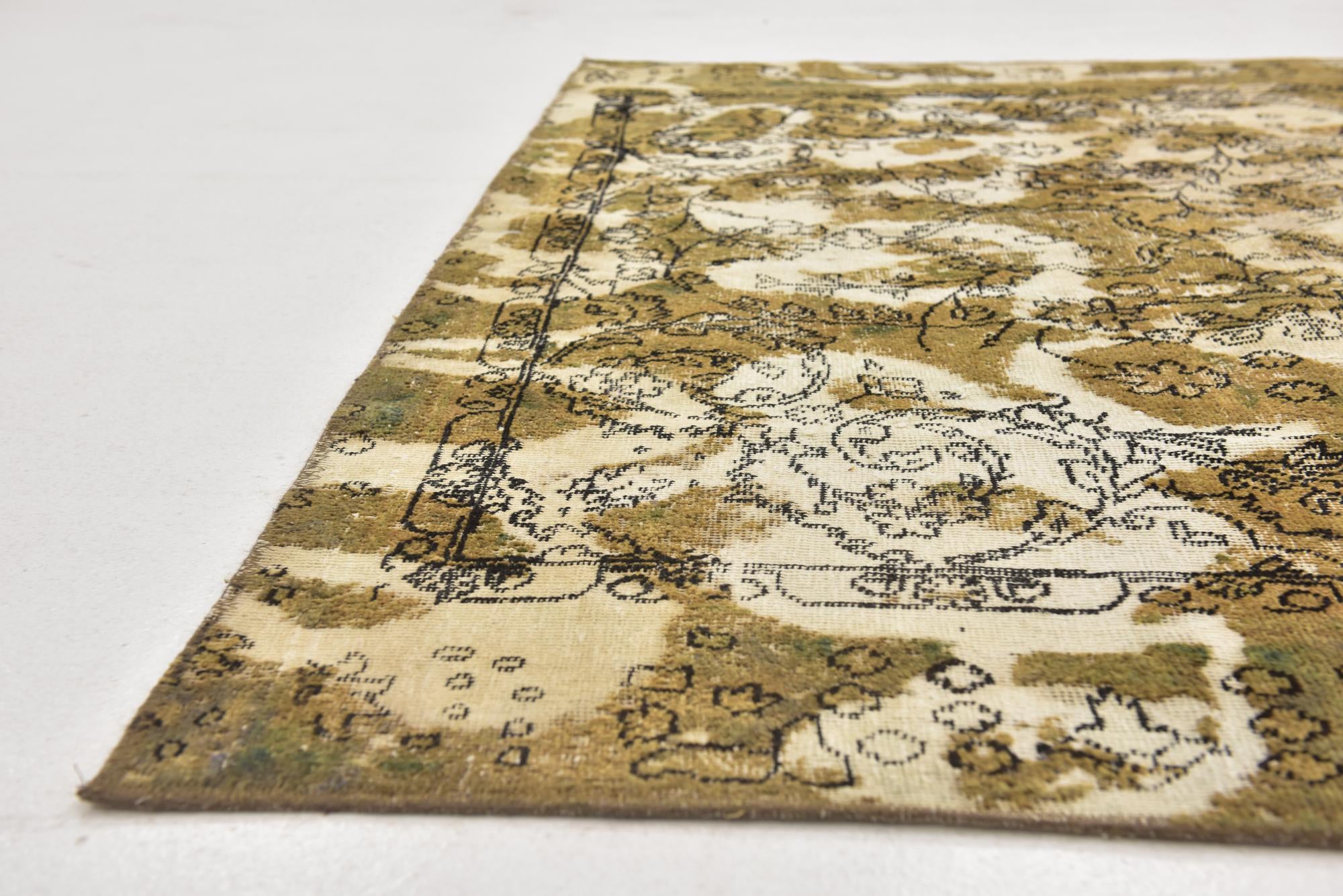 6' 5 x 8' 6 Hand Knotted Ultra Vintage Persian Wool Rug