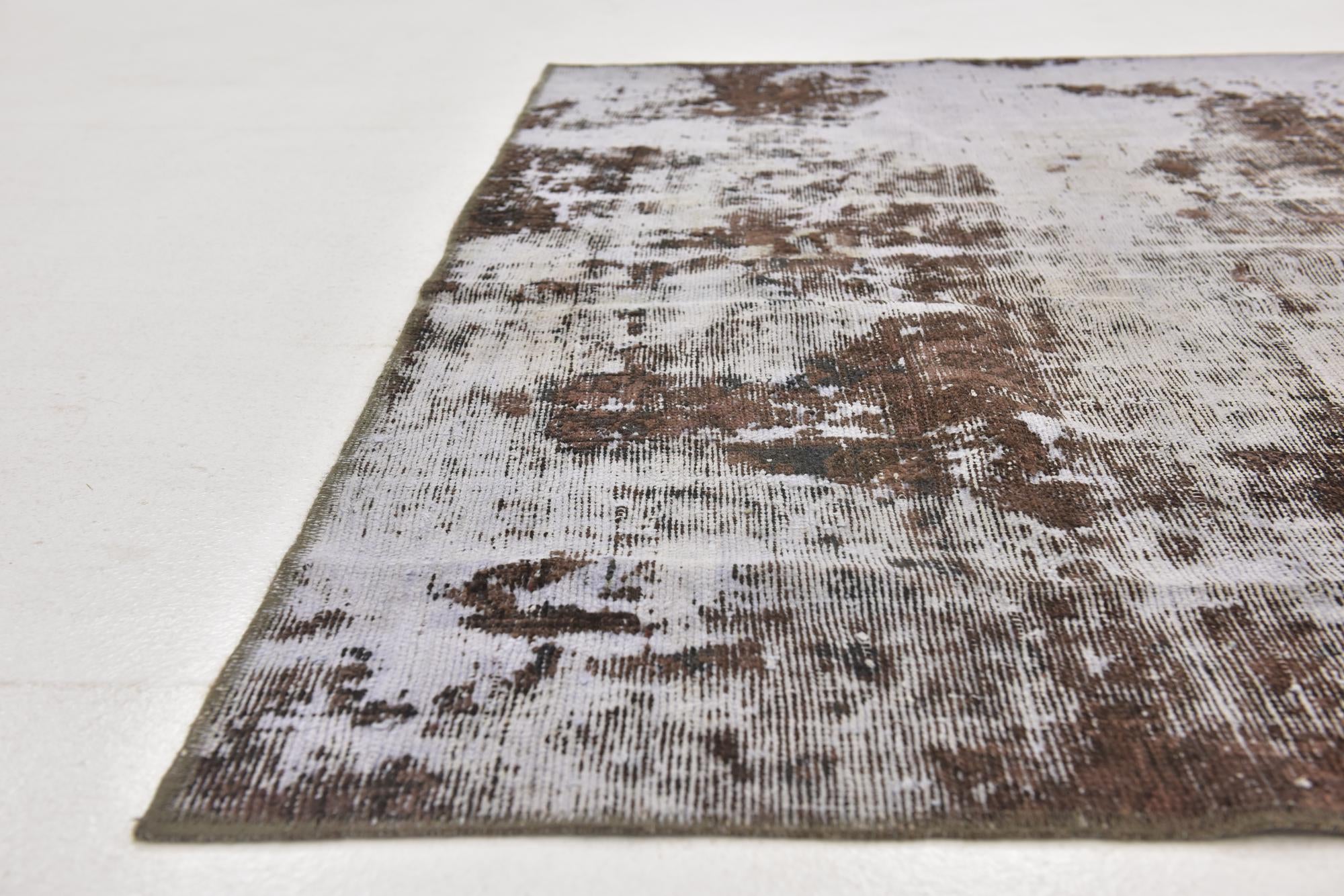 170cm x 240cm Hand Knotted Ultra Vintage Persian Wool Rug