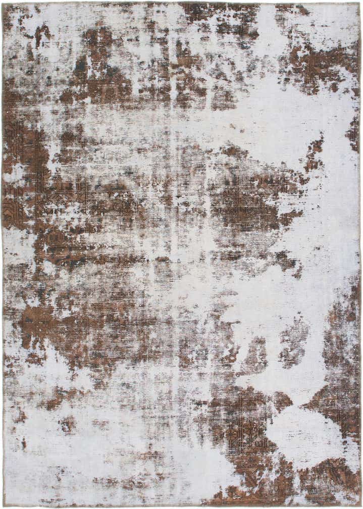 5' 7 x 7' 10 Hand Knotted Ultra Vintage Persian Wool Rug