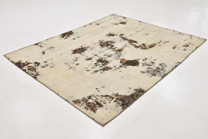 175cm x 215cm anudado a mano Ultra Vintage Alfombra Persa Lana