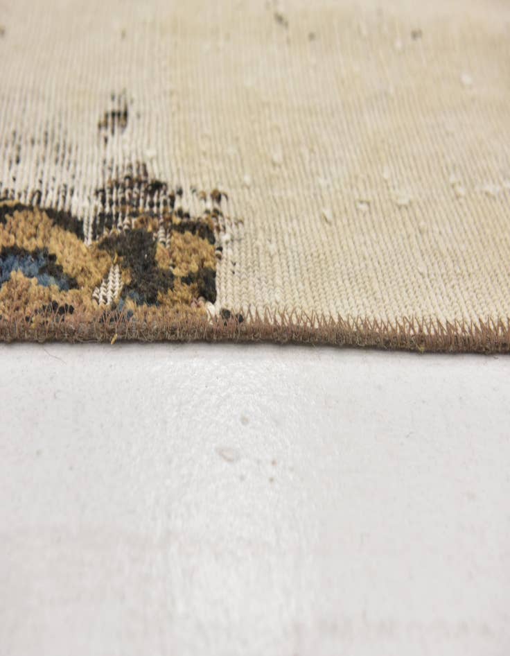 Detail image of 5' 8 x 7'  Hand Knotted Ultra Vintage Persian Wool Rug