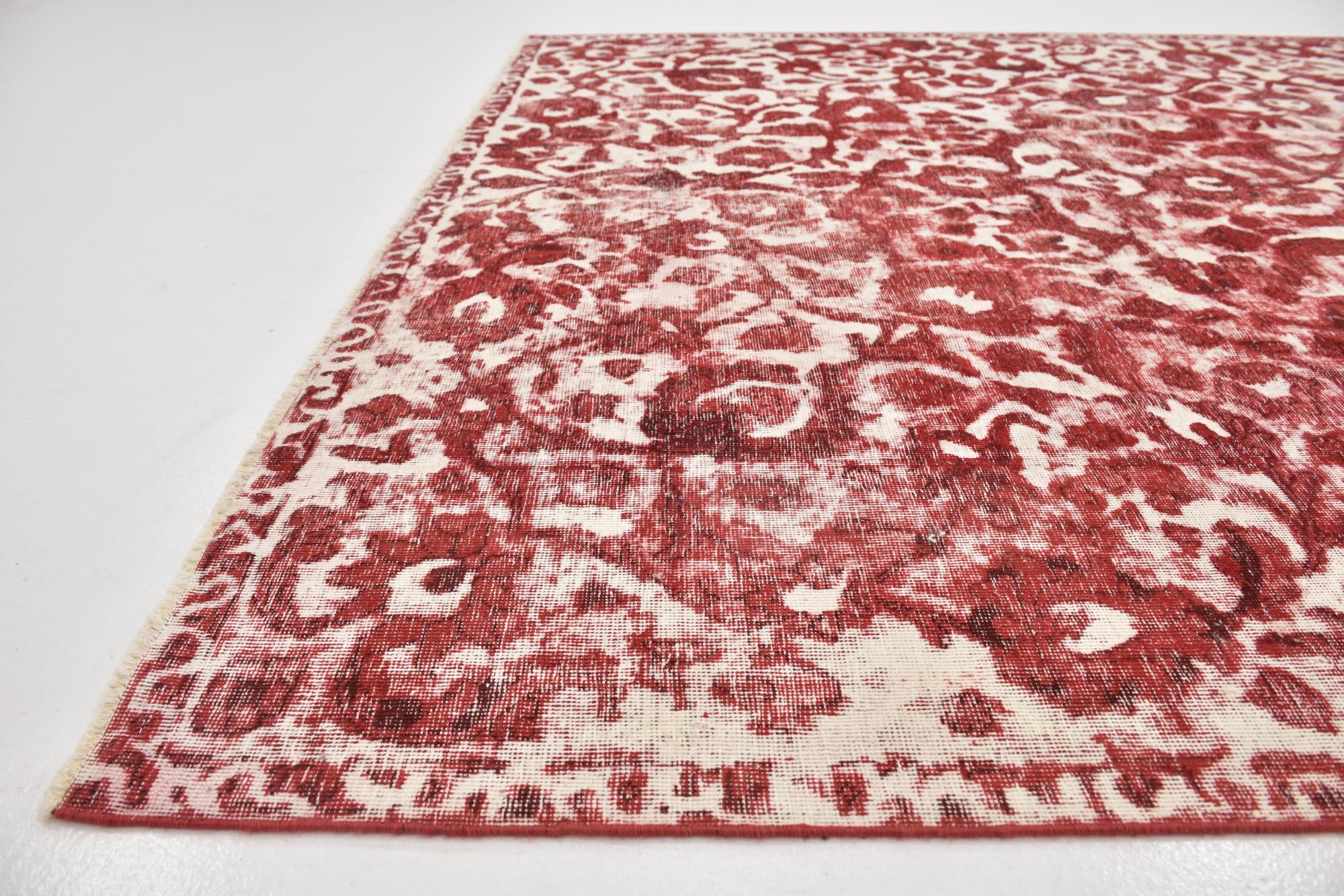 7' 7 x 11' Hand Knotted Ultra Vintage Persian Wool Rug