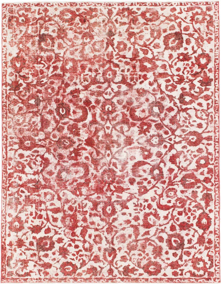 Detail image of 7' 7 x 11' Hand Knotted Ultra Vintage Persian Wool Rug