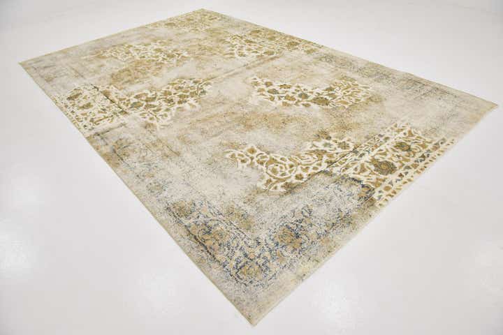 8' x 12' 3 Hand Knotted Ultra Vintage Persian Wool Rug