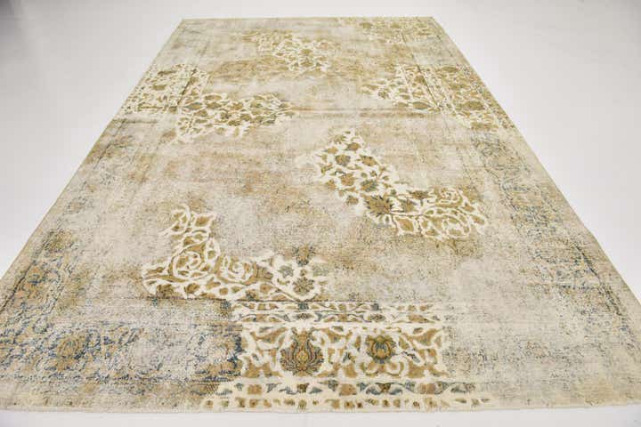 8' x 12' 3 Hand Knotted Ultra Vintage Persian Wool Rug
